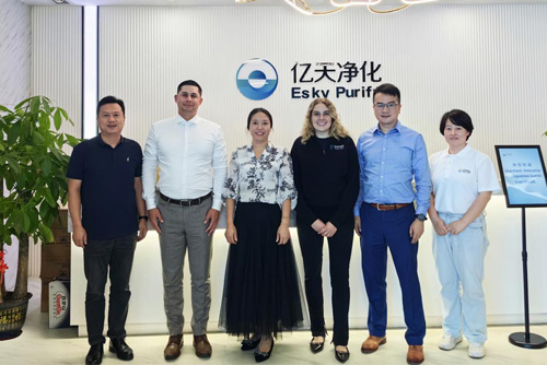 Purafil高層領導一行到訪億天凈化,深化戰略合作